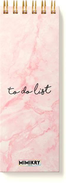 Mimikry To Do List 120 gsm Hard Cover | 3.25 x 9 inches | Regular Desk Planner Ruled 100 Pages