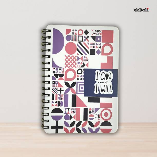 ekdali I Can, I Will Journal A5 Journal Dot Grid 144 Pages