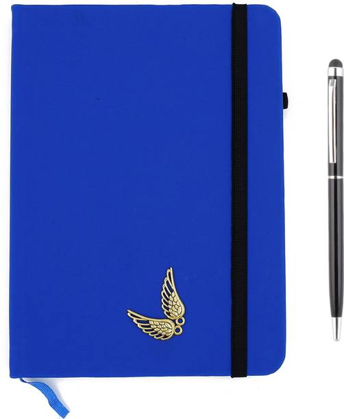 FASTIDIOUS Golden Wings A5 Sized Hardbound Diary with Stylus Pen A5 Diary Ruled 176 Pages