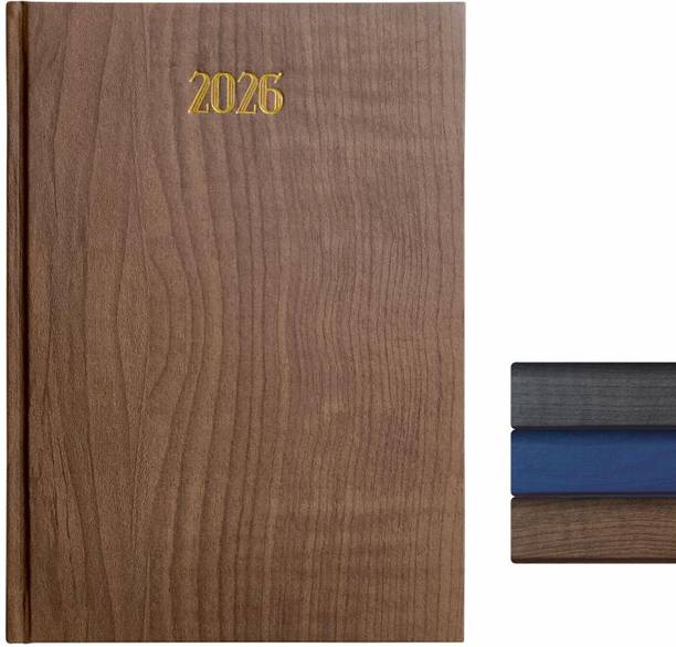 ANUPAM Dash 2026 Daily Planner Full Page Per Day Monthly Calendar B5 Diary January to December PU Material Cover, Metallic Magnetic Closure & Pen Holder 365 Pages