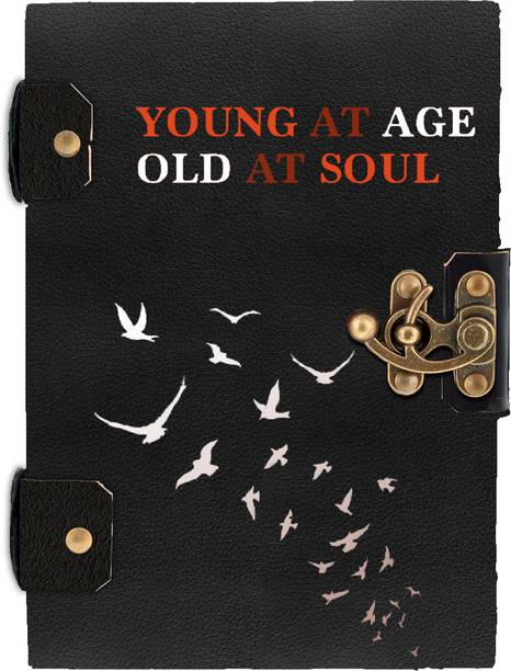 DI-KRAFT Handcrafted Leather Cardboard Antique Binding Diary A5 Diary Unruled 200 Pages
