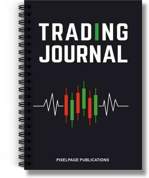 PIXELPAGE PUBLICATIONS Stockmarket Trading Journal Dairy spiral Notebook-Track, Analyze, Improve! A5 Journal Rule 150 Pages