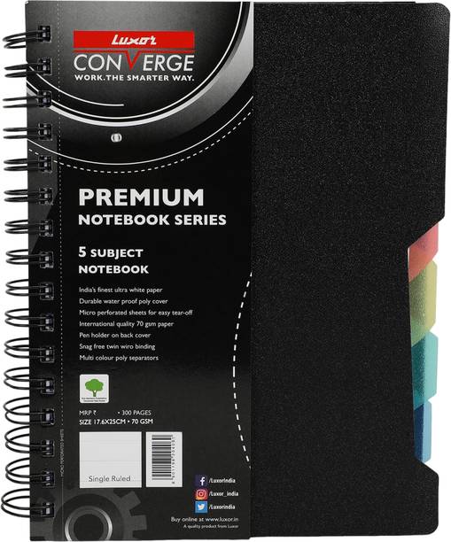 LUXOR Single Ruled B5-300 B5 Notebook Single Ruled 300 Pages