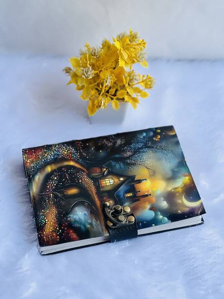 Gul International Mystic Night House Design print cardboard notebook journal dairy B6 Notebook Unruled 160 Pages