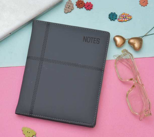 SPM Classic Premium Leather Travel Journal Diary for Gifting Purpose A5 Diary Ruled 200 Pages