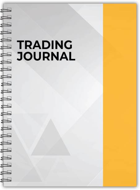 AVSA Trading Journal Monochrome Stock Market A5 Journal Unruled 130 Pages