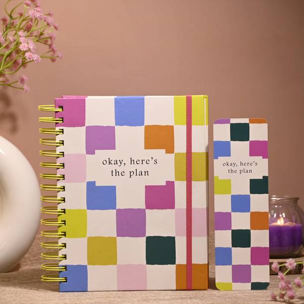 articious Planner with Bookmark & Cover, 120 GSM, 250+ Stickers, Plan Edition A5 Planner/Organizer Ruled 228 Pages