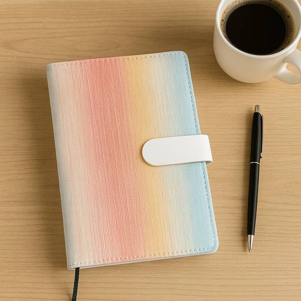 Schmick Rainbow Undated Ruled Diary A5 Journal Ruled 192 Pages