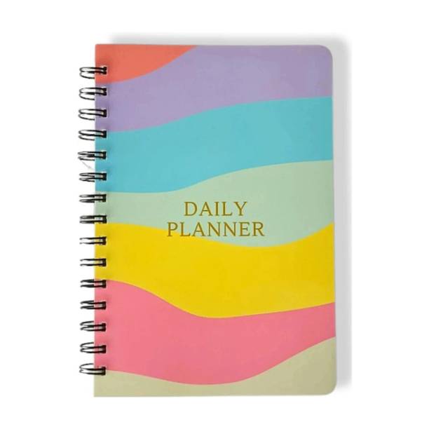 CRAFTOPIX Multi Color Abstract Theme Daily Planner/ Notebook Diary A5 Diary Unruled 176 Pages
