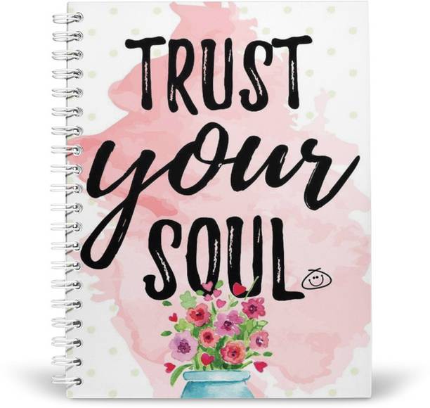 PurpleBees TRUST YOUR SOUL Quotes Diary A5 | Motivational Diary A5 Diary Unruled 160 Pages