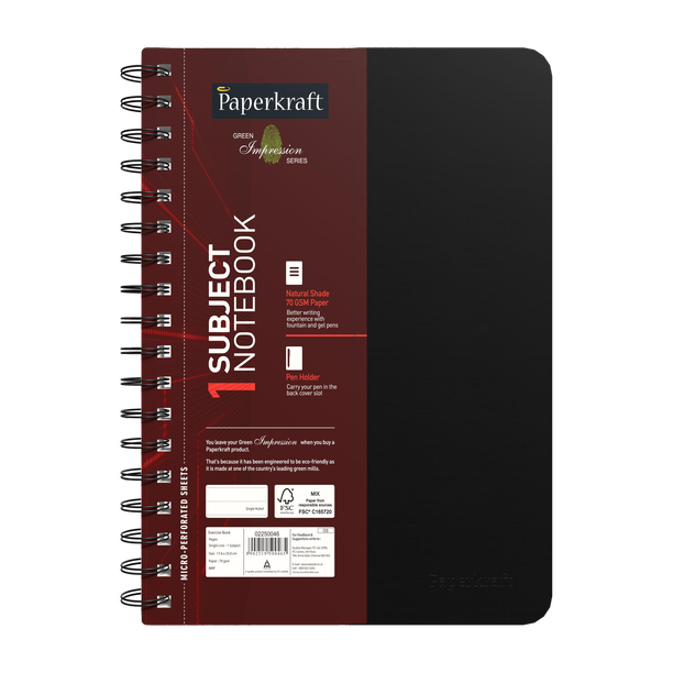 Paperkraft Impression Book-size Notebook Single Line 160 Pages