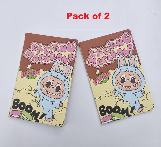 TRENDWAVE Labubu Theme Soft Cover Diary A5 Diary Single line 120 Pages