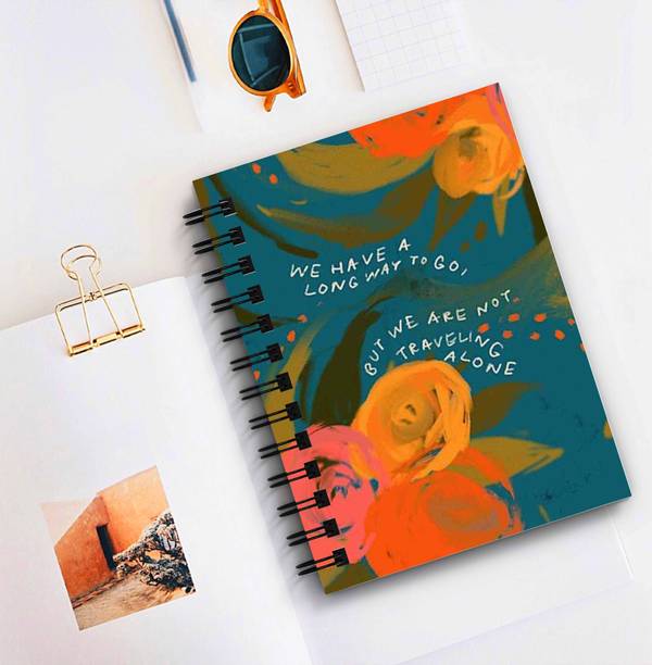 DI-KRAFT Wiro Binding | Spiral Diary Notebook For Office Use | Gift (5*7 Inch, 160 Pages) A5 Diary Unruled 160 Pages
