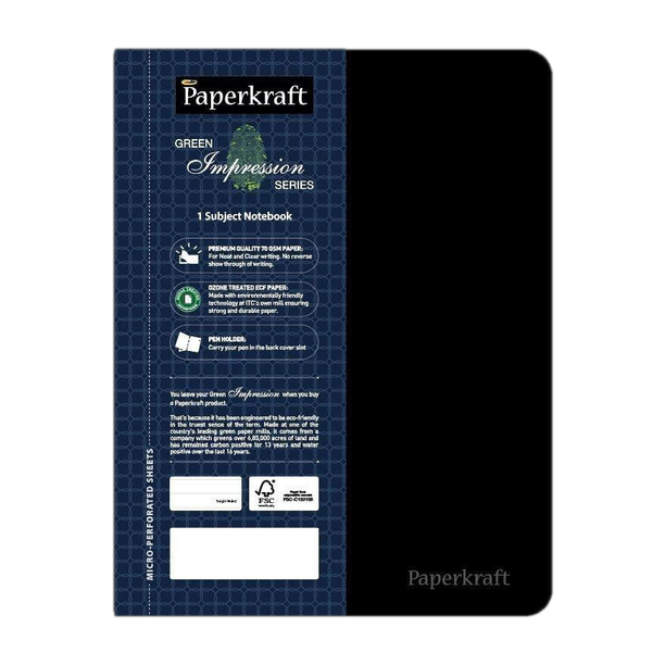 Paperkraft Green Impression Series B5 Notebook Single Line 160 Pages