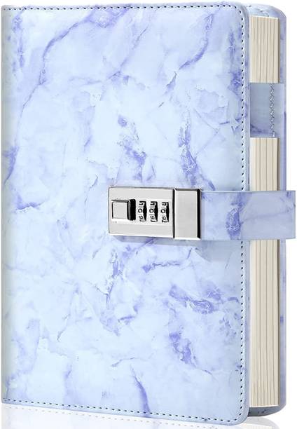 WROPZO Marble Diary Journal with Lock for Girls and Women - Secret Diaries A5 Diary Ruled 200 Pages