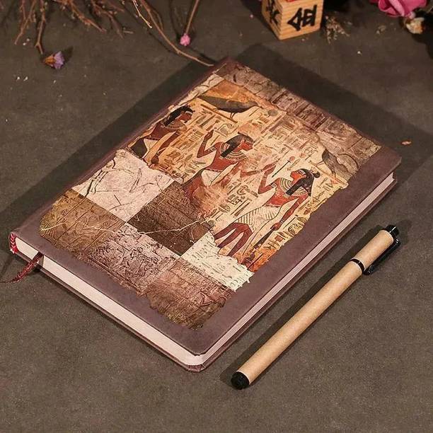 SADRUCHI Vintage Journal Notebook – Craft Paper Retro Diary with Bookmark (Random Pack 1) A5 Diary Lined 80 Pages