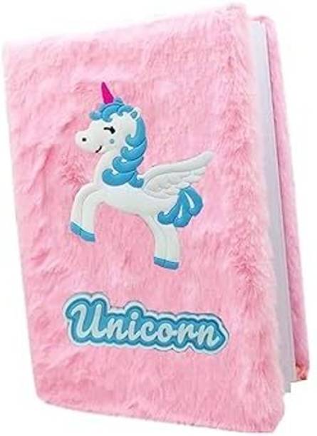 Freedy 1 Furry Diary for Kids Fur Notebook for Girls Personal Diary for Kids A6 Diary Ruled 120 Pages