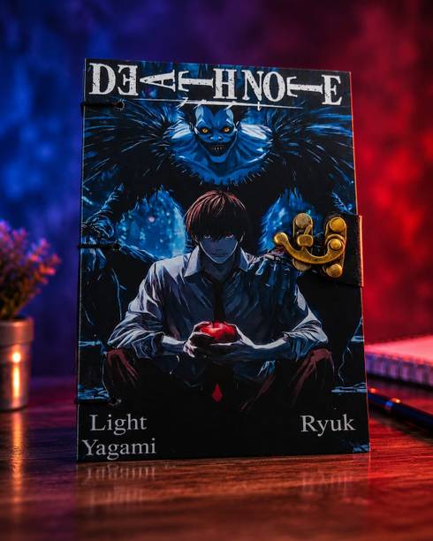 Sithox Villa Death Note Anime Journal Notebook Dairy with Lock – 7x5 Inches 160 Pages B6 Journal Unruled 160 Pages