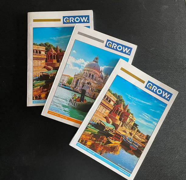 GRICKZO Longbook A4 Notebook Single Line 176 Pages