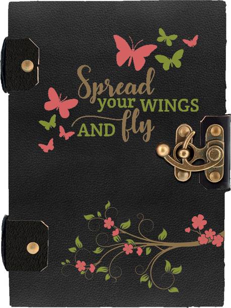 DI-KRAFT Handcrafted Leather Cardboard Antique Binding Diary A5 Diary Unruled 200 Pages