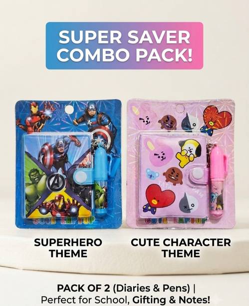 Classyauraa Kids stationery Pocket-size Diary Ruled 80 Pages