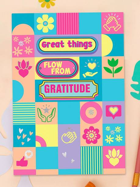 Doodle Gratitude Journal A5 Planner Ruled 112 Pages