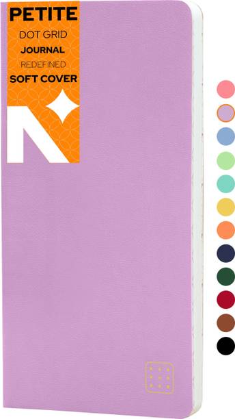 NEORAH PETITE - Dotgrid Notebook | JOURNAL REFILL - 110 GSM - ( Size 21 X 10.5 cm ) Assorted Notebook DOTTED 160 Pages