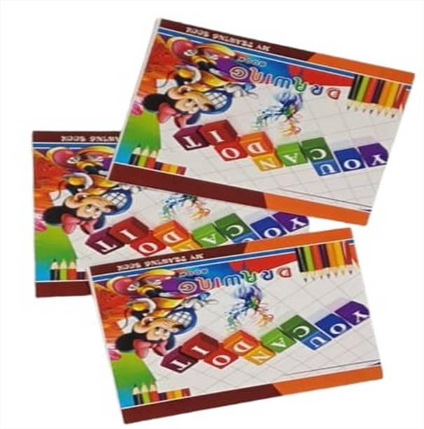 S Mark Drawing Book - Unruled, 22.5 x 29 A4 Notebook Drawing note 20 Pages