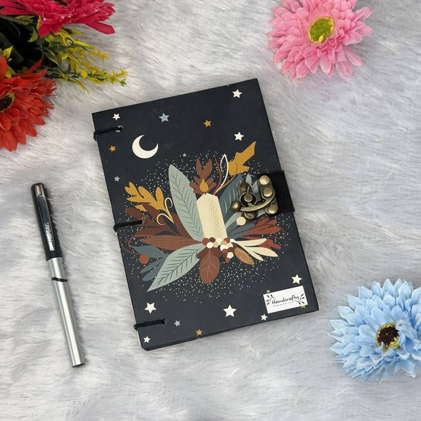 RS Crafts HANDMADE PRINTED DIARY A5 Diary PLAIN 200 Pages