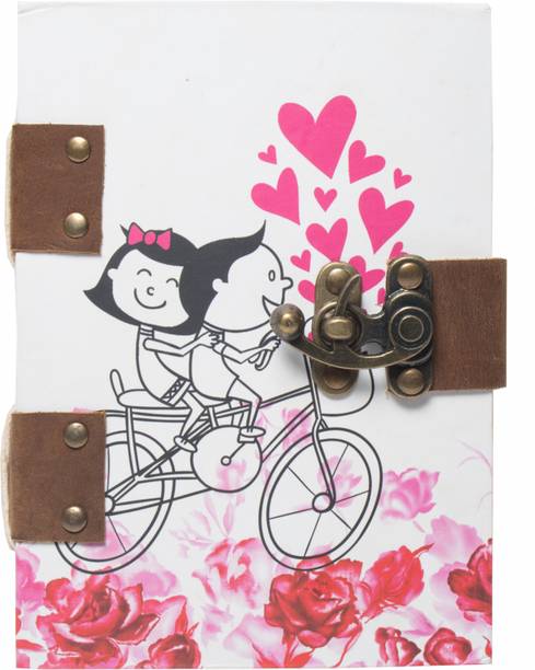 Rjkart Handcrafted Cardboard Diary A5 Diary Unruled 200 Pages