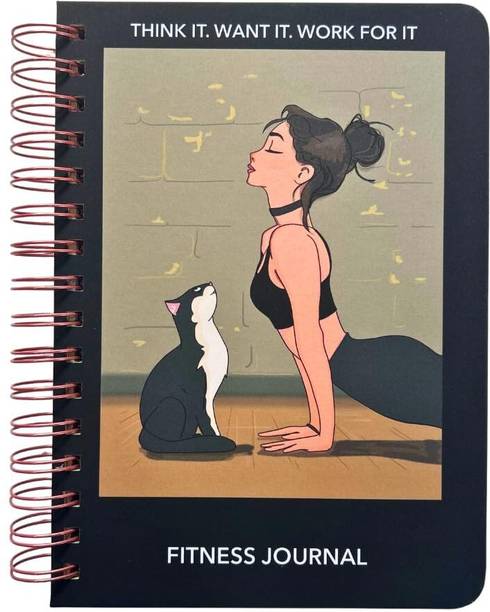 Bop Canvases 6-Months Fitness Diary A5 Planner/Organizer Printed 170 Pages