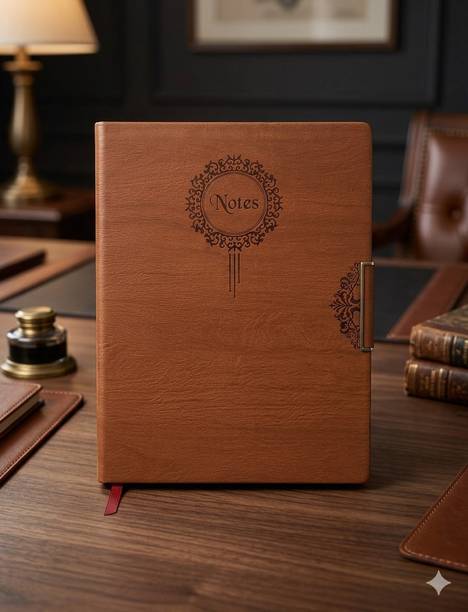 CuckooDiaries Premium Reguler ( Size LxW : 24x19 cm ) 160 Pages, 70GSM Paper Wood Finish Cover Regular Notebook Ruled 160 Pages