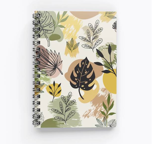 RJPRINTS Nature Leaves Autumn A5 Notebook Unruled 160 Pages