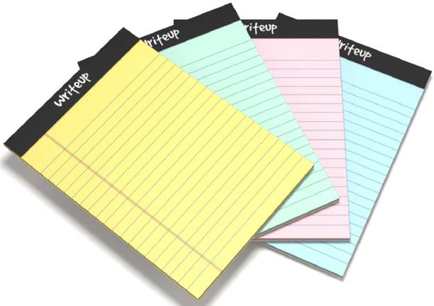NEELGAGAN Writeup Pad for Office, Writing Office Pads Premium 70 GSM Paper A5 Note Pad Ruled 100 Pages