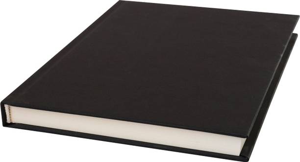 INNAXA Hardbound Diary, 120gsm Thick Paper, 80 Sheets/160 Pages, (Black, A5-Plain) A5 Diary Blank 160 Pages