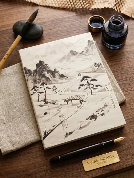 Vagabond Arts Sumi Collection – Wandering Monk A5 Notebook Art Ruled 60 Pages