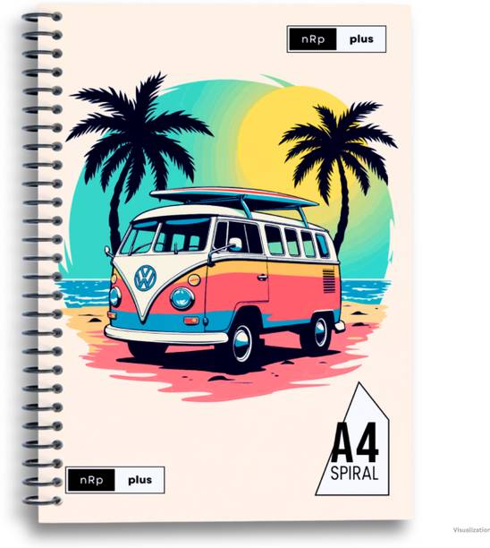 NRP Spiral A4 Notebook Single Line 500 Pages