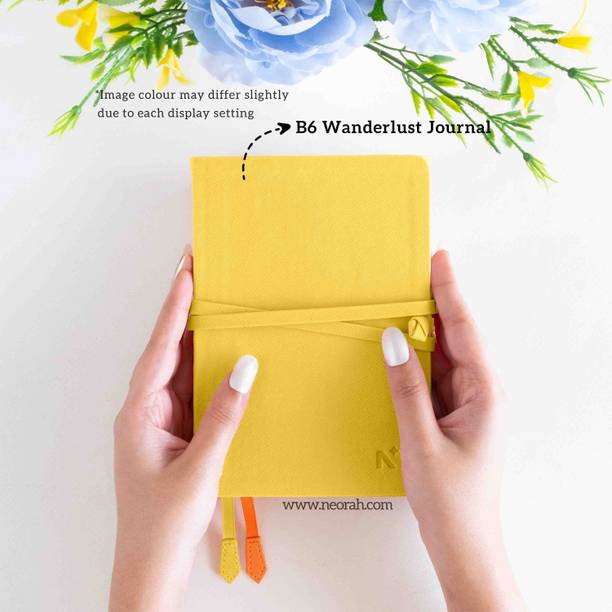NEORAH Faux LEATHER Cover handcrafted Notebook B6 Journal Unruled 240 Pages