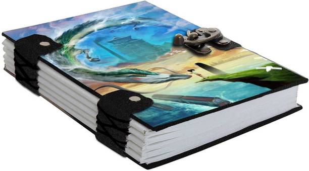 DI-KRAFT Printed Diary Notebook With Lock Clasp For Gift/Office Use (5*7 Inch,160 Pages) A5 Diary Unruled 160 Pages