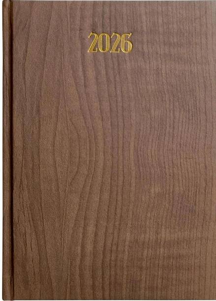 ANUPAM Dash 2026 with Dates Daily Planner Full Page Per Day Monthly Calendar A5 Diary January to December New Year, 365 Days 80 GSM 400 Pages
