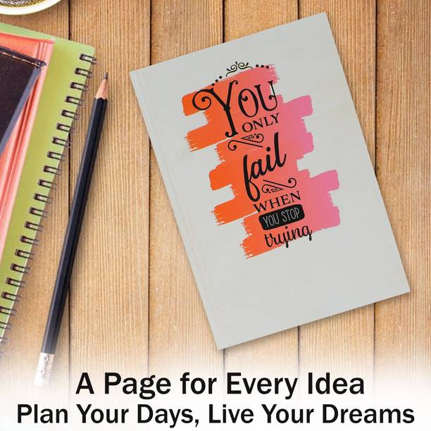 SPM Motivational Life Goals Inspirational Quotes Graphic Printed A5 Diary Ruled 144 Pages
