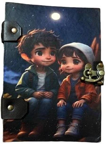 Anshu Beautifully designed diary Diary Notebook With Lock Clasp For Gift 5*7 A5 Diary Unruled 200 Pages