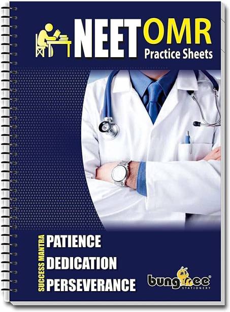 bungbee sheets practice 2024 200 mcq set 1 spiral bound regular notebook neet omr 55 pages