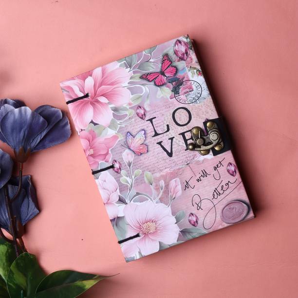 RS Crafts HANDMADE PRINTED DIARY A5 Diary PLAIN 200 Pages
