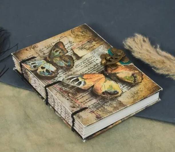 ARSHAD HANDICRAFT Classic Printed Journal A5 Diary Plain 200 Pages