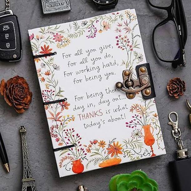 ARSHAD HANDICRAFT Unique Printed Diary A5 Diary Plain 200 Pages