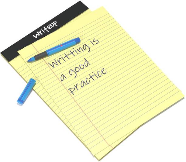 NEELGAGAN Writeup Pad for Office, Writing Office Pads Premium 70 GSM Paper A4 Note Pad Ruled 100 Pages