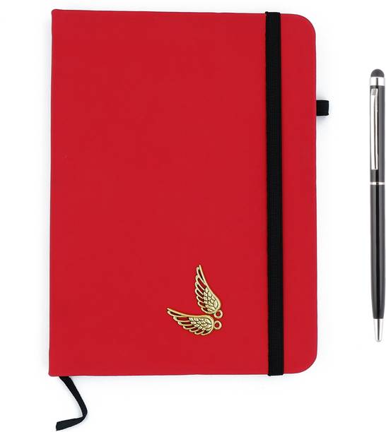 FASTIDIOUS Golden Wings A5 Sized Hardbound Diary with Stylus Pen A5 Diary Ruled 176 Pages