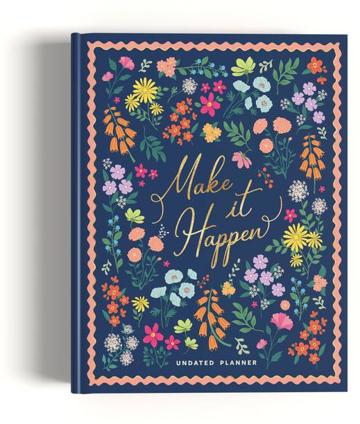 7mm Between the Lines Undated Annual Planner Goals To-dos | Productivity Planner | 5 Freebies Assorted Planner Undated Planner 352 Pages