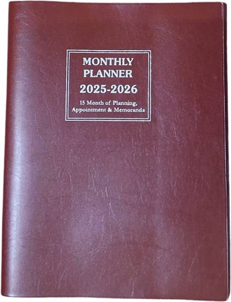 Greeshma MONTHLY PLANNER 15 Months of Appointment & Memoranda A4 Planner 2025-2026 YEAR 32 Pages